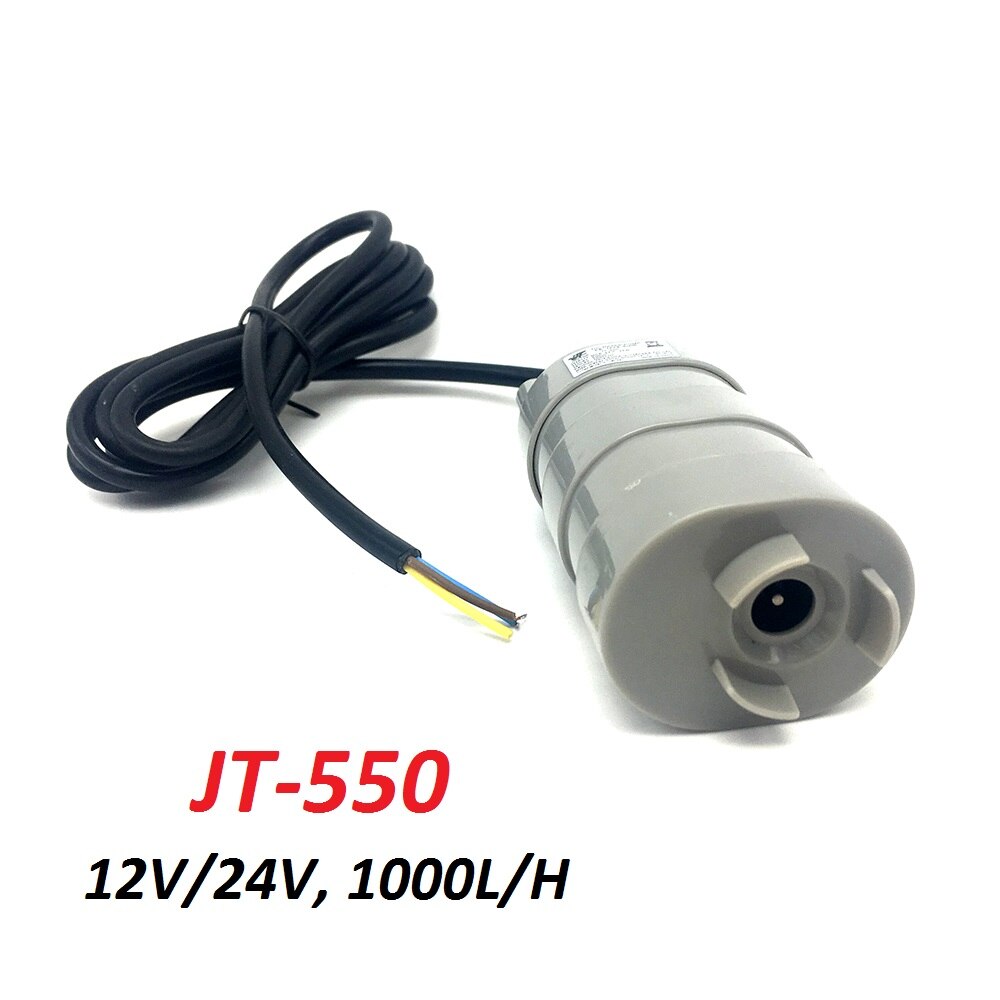 jovtop JT-550 DC 12V 24V 1000L/H Max Flow Rate Submersible Water Pump