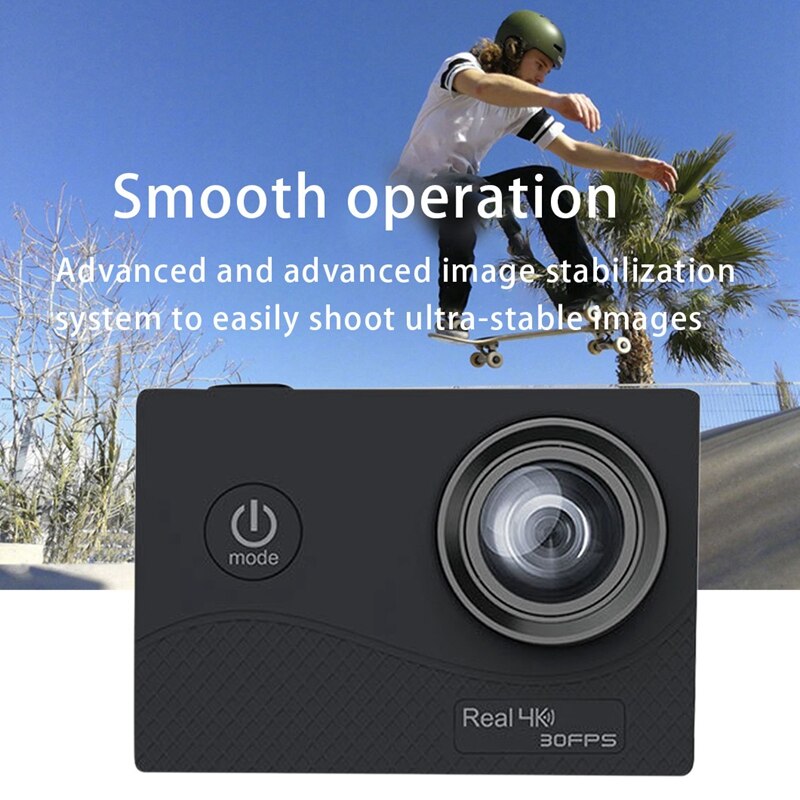 Q6H True 4K High-Definition Sport Camera Slow Motion Camera Outdoor Duiken Waterdichte Wifi Druk Screen 7 Glas