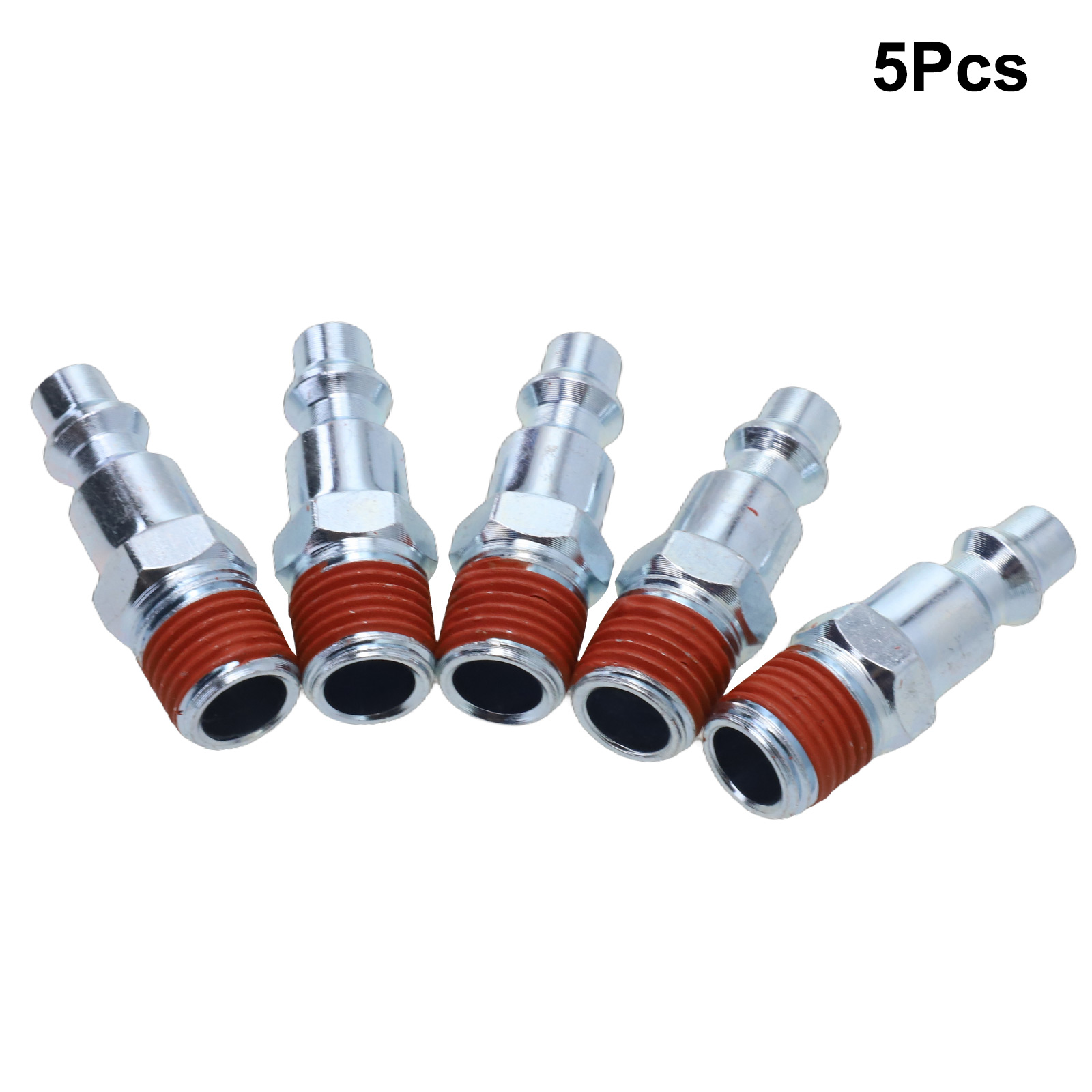 5Stck 1/4 "NPT Luft Schlauch Adapter Kompressor Pneumatische Schnell Anschluss Außengewinde Stecker Verbinden Pipeline Adapter Pneumatische Werkzeug