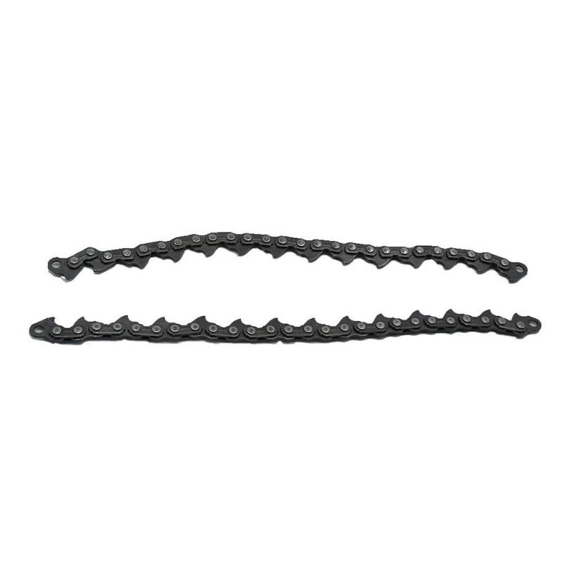 2 stücke 24cm Tragbare Kette Typ Kette Klinge Mangan Stahl Holz Schneiden Kettensäge Holzbearbeitung Zubehör Trimmer Kopf Kette