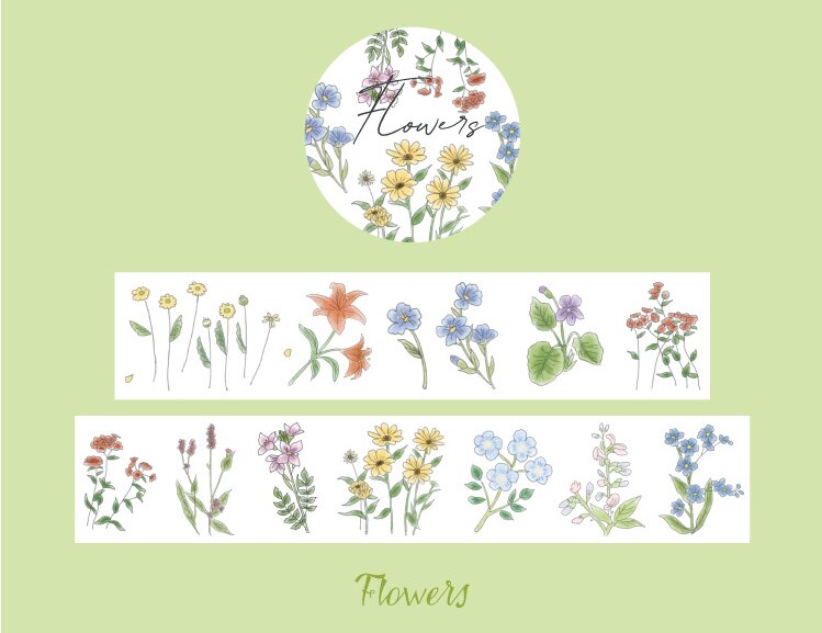Cintas adhesivas decorativas de dibujos animados, pegatinas de papel para álbum de recortes DIY, 5m, 1 unidad/lote