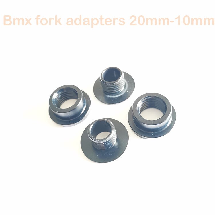 2020Willbmx fork adapters thru axle 20mm to 10mm for bmx forks 20mm thru axle 10 dropout adapters