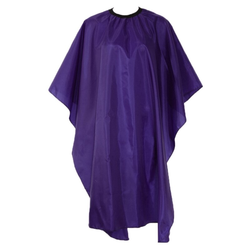 Nylon Hairdressing Cloth Cut Cape Haircutting Waterproof Hair Styling Cap Salon 667D: Purple