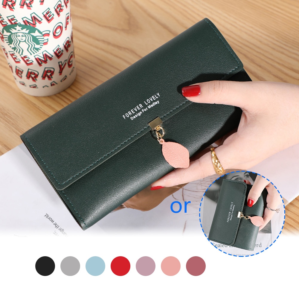 Korean Style Ladies Long Wallet Cute Wallet Women's Coin Purse Card Bag PU Wallet Clutch Student Tassel Cartoon