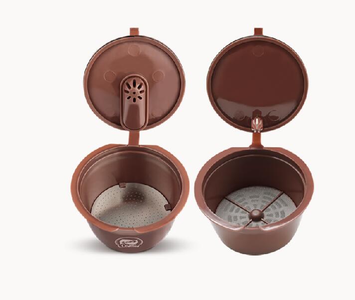 Filtro de cápsula de café Crema, actualización de 3ª generación, cafetera Dolce Gusto de dos tipos, cestas reutilizables rellenables para tazas de café: 1pcsNO1-1pcsNO2