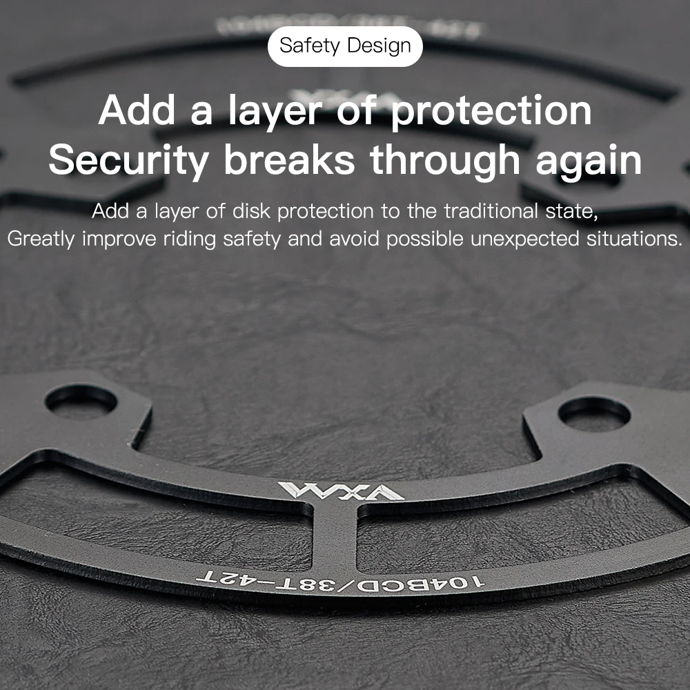 VXM MTB Bike Crank Star Ring Protector 104BCD 32/34/36/38T/ Chainring Protection Cover Cycling Crankset Guard Chainwheel Parts