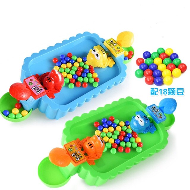 Intresting Toys Hungry Frog Eating Beans Games Family Party Parent Play Interactive Game For Children Stress Relief Toy: B for two people