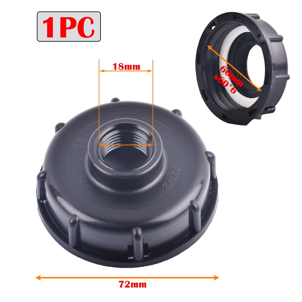 1/2" 3/4" 1" Female Thread IBC Tank Adapter Water Tap Connectors Valve Replacement Fittings Garden Agriculture Irrigation Tools: A