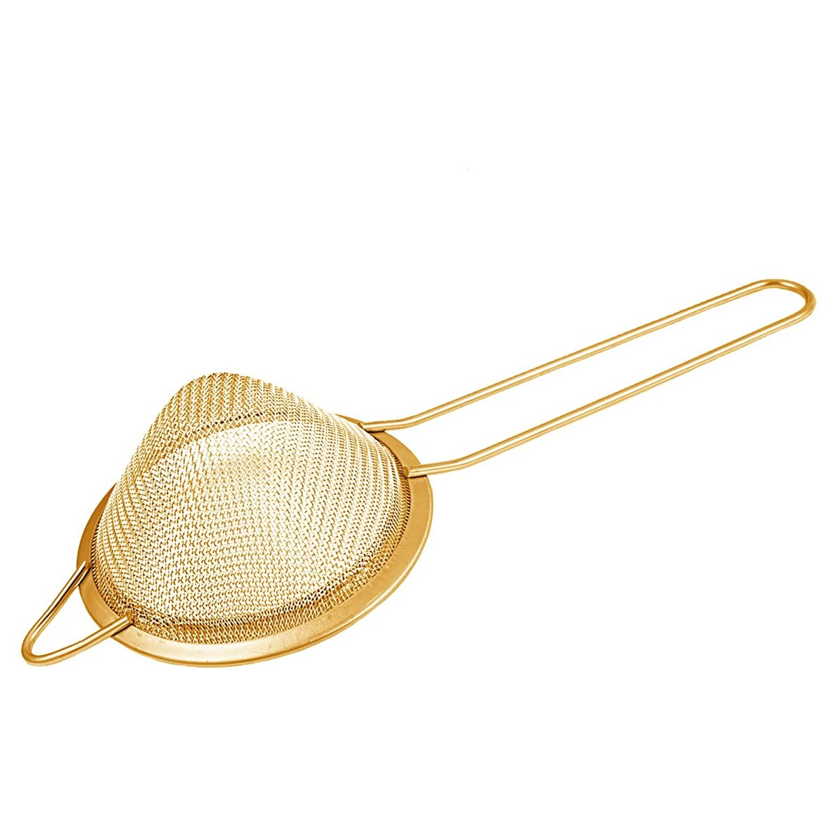 304 Stainless Steel Conical Cocktail Strainer for Beer Juice Coffee Oil Strainers Bar Tools Cocktail Fine Mesh Spoon Strainer: Gold