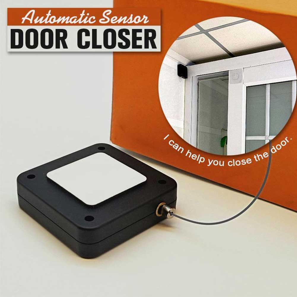 Hydraulic Automatic Sensor Easy Install Practical Punch Free Bedroom Durable Anti Corrosion Door Closer ABS Gate Home Office