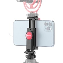 Camera Telefoon Statief Kantelbare Telefoon Klem 360 Rotatie Licht Stand Microfoon Video-opname