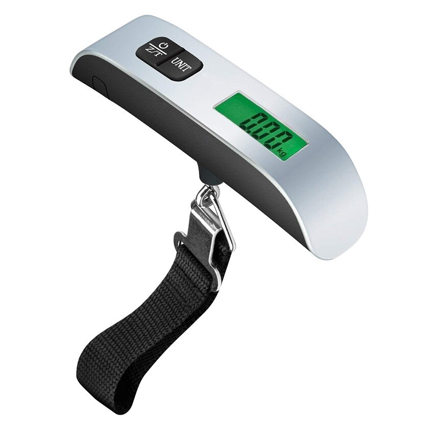 Kannettava lcd elektroninen riippuvaaka digitaalinen matkatavaroiden punnitusvaaka 50kg/110 lb ylikuormitussuoja vaaka mittatyökalu: Default Title