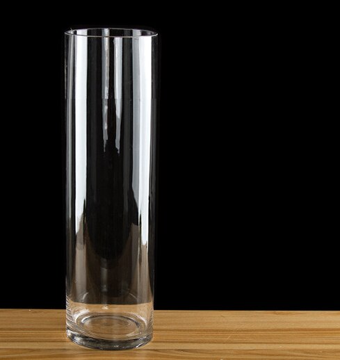 Simplicity Transparent Clear Tabletop Tall Glass Vase Bottle Terrarium Hydroponic Container Pot Flower Home Wedding Decor