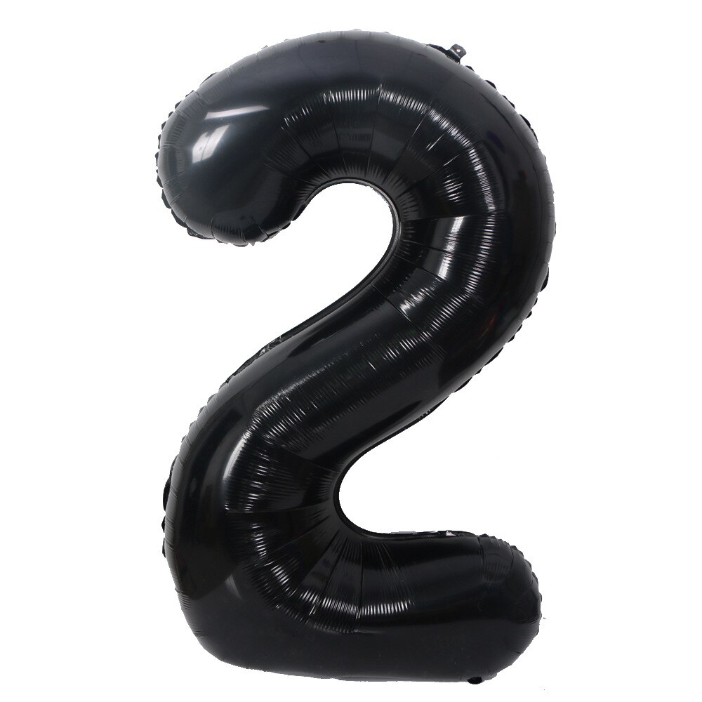 40inch Wedding Decoration Black Digital Balloon 18th Birthday Party Giant Number Balloon Baby Shower Balloon: 2
