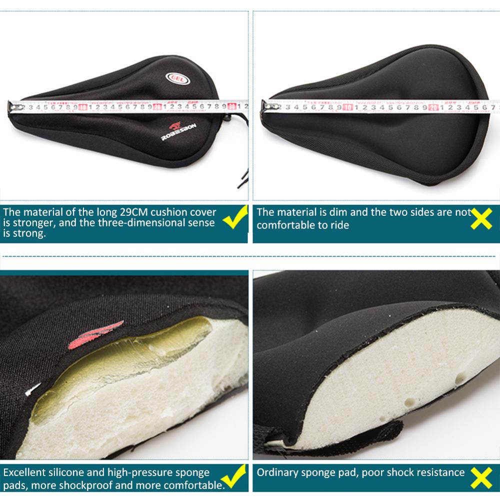 Universal 3D Gel Pad Soft Thick Bike Bicycle Saddle Cover Cycling Cycle Seat Cushion Bike Riding Seat Sitting Protecter