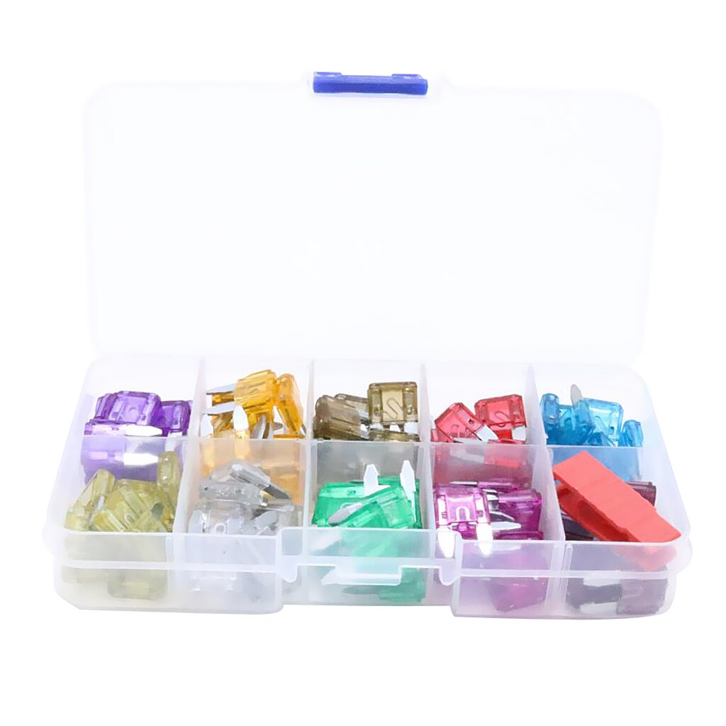 100 stücke Mini Sicherung Sortiment Set Auto Auto Lkw Motorrad Sicherungen Kit
