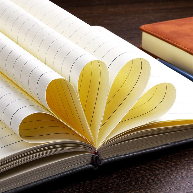 360 Pages Super Thick Wax Sense Leather A5 Journal Notebook Daily Business Office Work Company Notepad Book Logo School Supplies