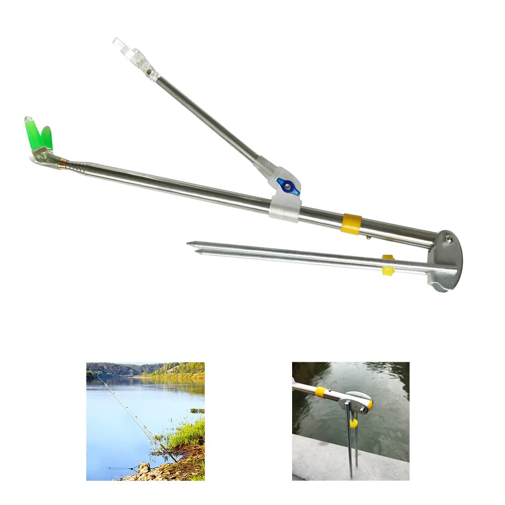 Fishing Rod Holder Angle Adjustable 180 Degrees With Different Inclination Angles Telescopic Fishing Tool Hand Rod Holder