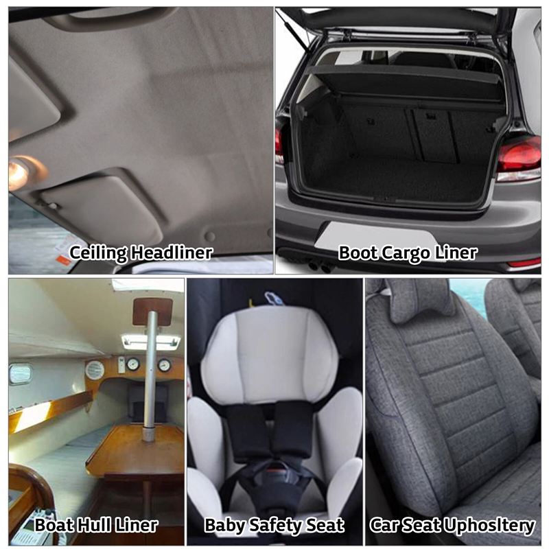 Auto-interieurstoffen, auto-bekleding, hemelbekleding, raster, sponsschuim voor auto's, dakbekleding, hemelstof, doe-het-zelf bekleding, modificatie