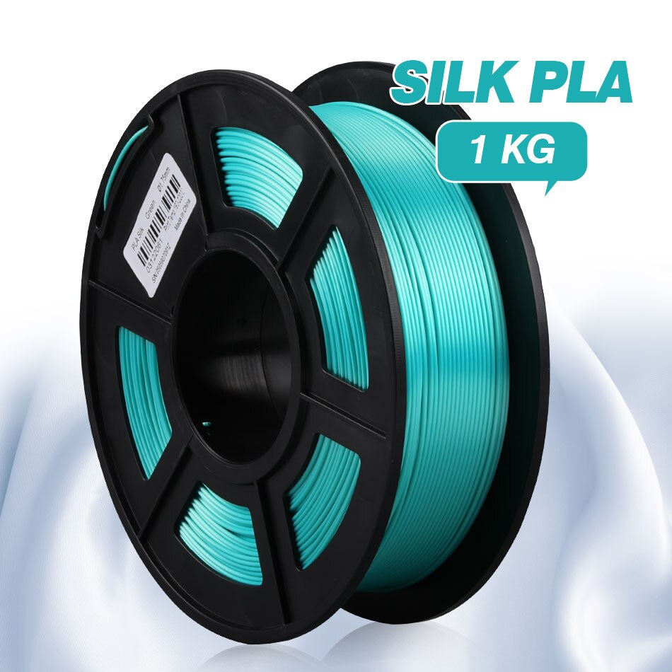 SUNLU 1,75mm Seide PLA Filament 1kg 3d Drucker Filament Seide Textur Kunststoff PLA 3d Druck Material: Silk Green