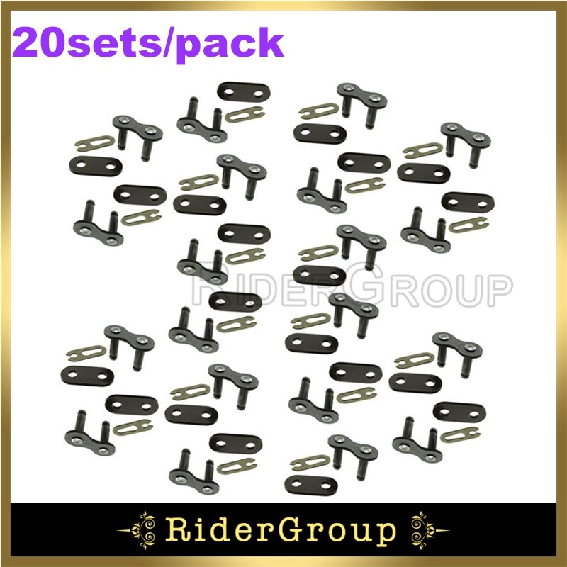 KMC 420 Chain Master Link For Chinese Made Stomp Demon X Atomic Pit Dirt Bike Moped Scooter Go Kart ATV Parts: 20 Sets