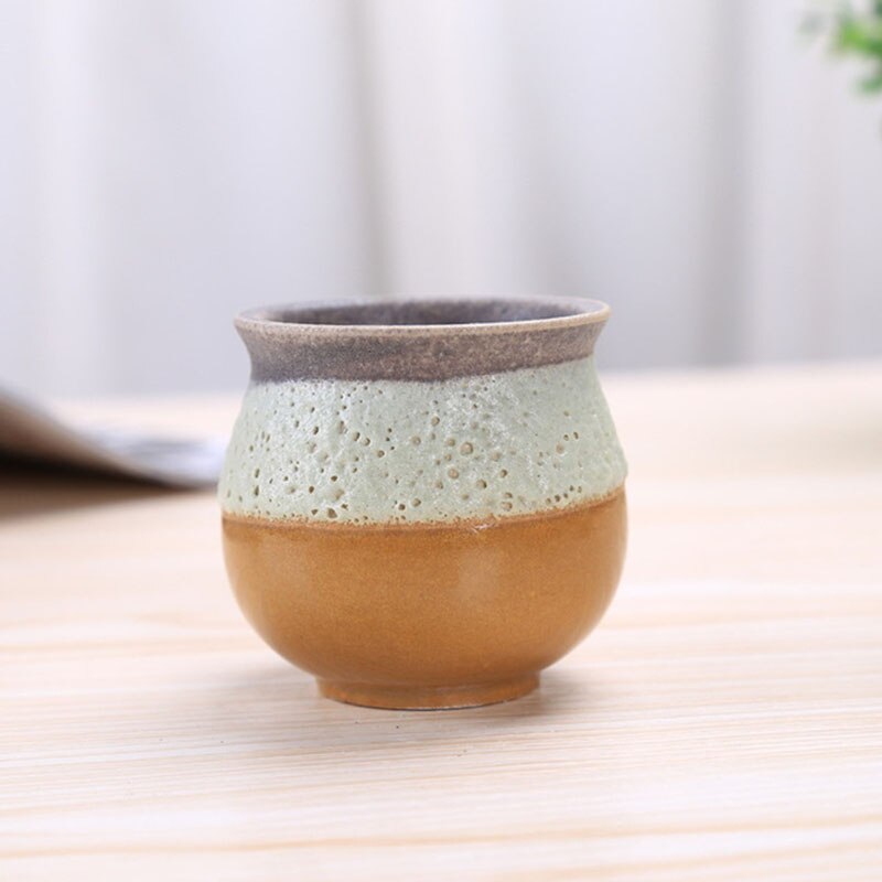 Stijl Keramische Bubble Glazuur Duim Bloempot Mini Vetplanten Bloempot Pocelain Bonsai Pot met een Gat Huis Tuin