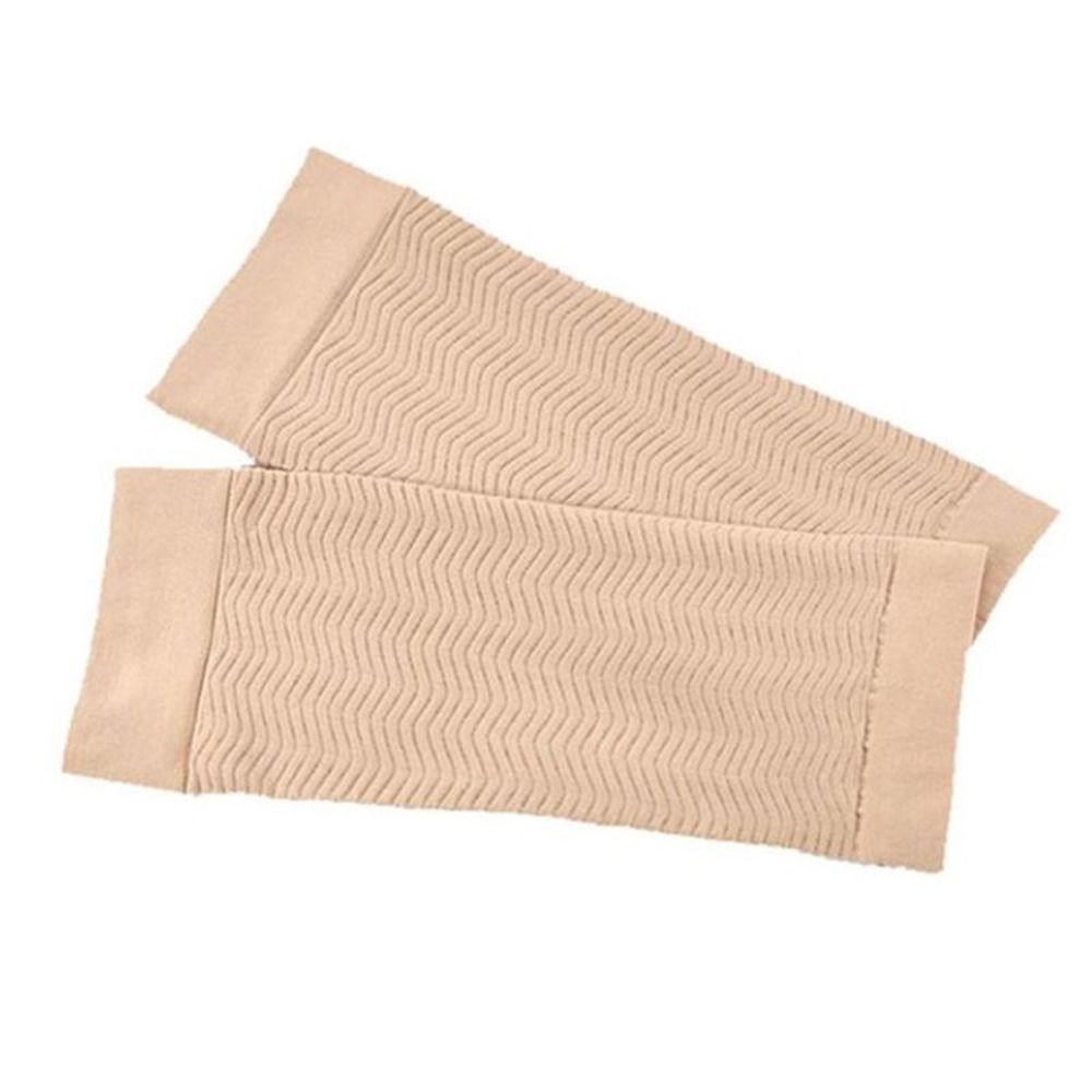 Sleeve Solid Colors Slimming Elastic Massager Arm Warmers Compression Arm Sleeves Improve Shaper Sleeve Support Elbow Sock: black