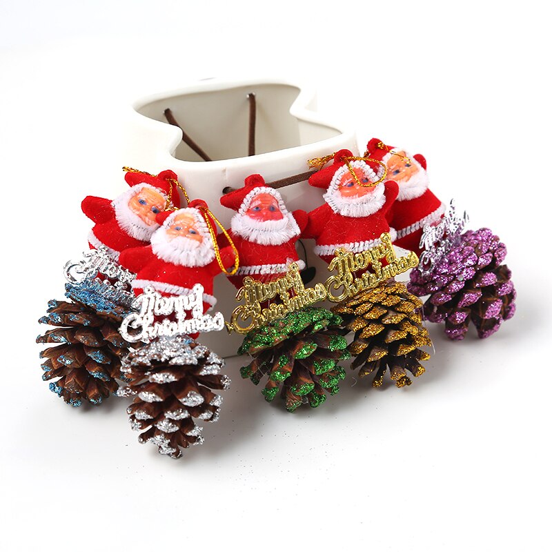 Kerstboom Kerstman Pine Cone Opknoping Decoratie Decor Supplies