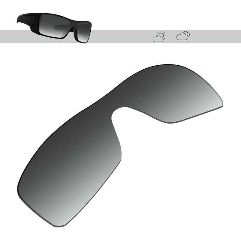 Glintbay – lentilles de lunettes de soleil polarisées de remplacement, pour Oakley Batwolf, plusieurs Options: Grey Gradient