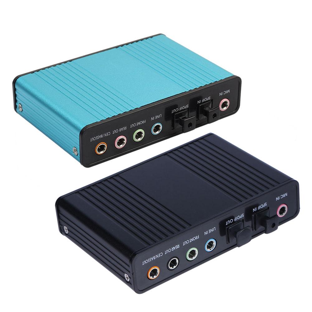 Tarjeta de sonido de Audio óptico externo USB, 6 CANALES, 5,1, para Notebook, PC, portátil,