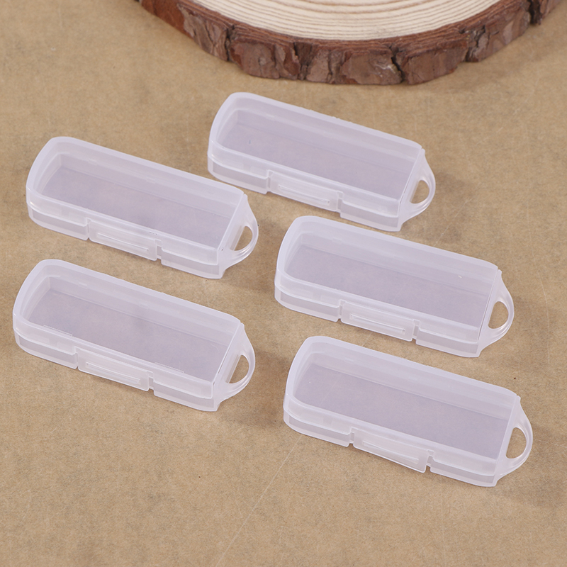 5pcs PC USB Flash Drive Cases Contemporary Style Storage Boxes With Lids For OTG Rotating Drives Home Organization Storage Bins