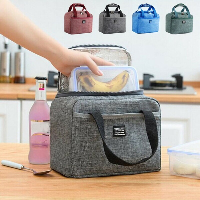 Bolsa de viaje para Picnic, comida fresca de frutas, térmica, aislante, para hombres y mujeres, fiambrera Bento