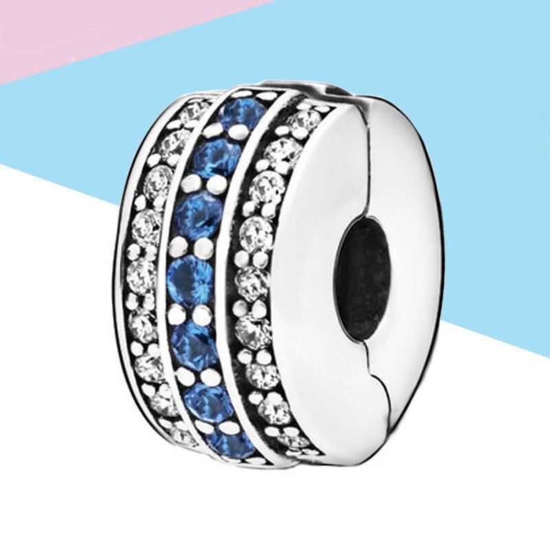 Winter 925 Sterling Silver Beads Blue Sky Sparkling Star Charms fit Original 3mm Bracelet Women DIY Jewelry: CMS1537