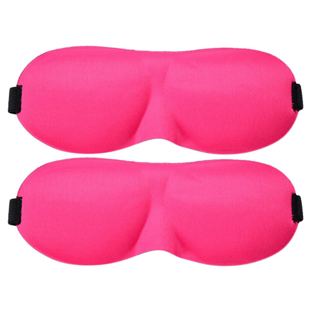 2Pcs Unisex Breathable Sleeping Eyeshade Cover Eye Mask Patch Rest Blindfold Eyepatch Night Mask Sleeping Mask