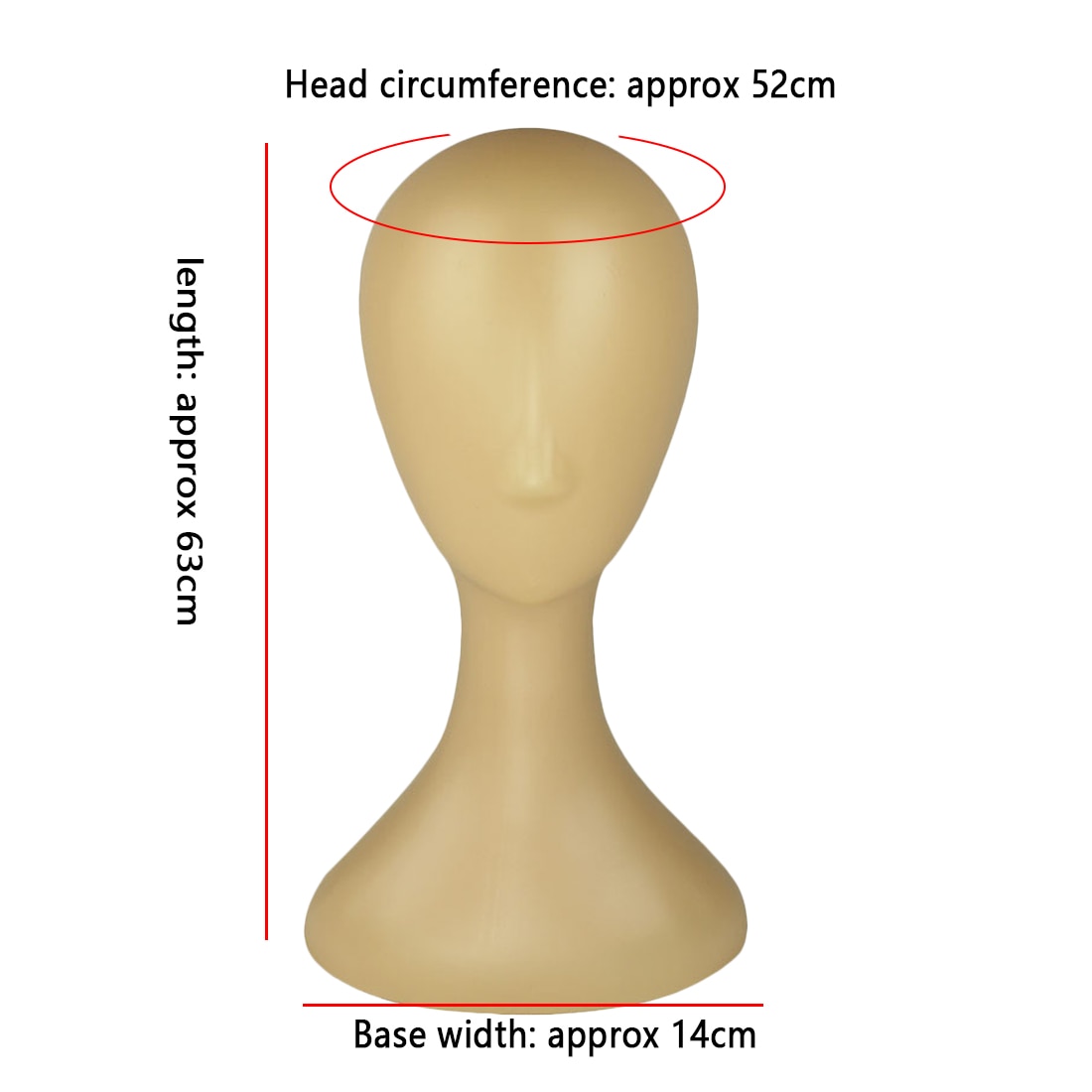 1pcs Female Plastic Mannequin Manikin Head Model Wig Glasses Hat Display Stand Health Wig Display Head Model Head