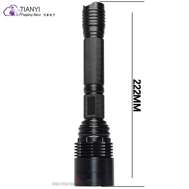 High-power flashlight L2 lamp beads strong light outdoor searchlight retractable focusing portable 18650LED flashlight