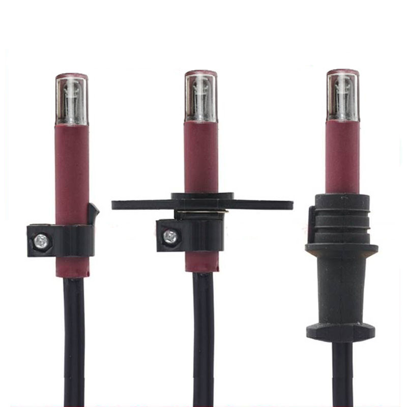 QRB1 Flame Detector Glass Bubble High Sensitive Flame Sensor Red Photosensitive Electric Eye for Diesel Burner Fire Detection