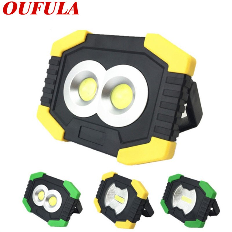 Linterna portátil multifuncional OUTELA, lámpara Solar COB súper brillante para tienda de trabajo, luz de carga USB, luz LED de Camping
