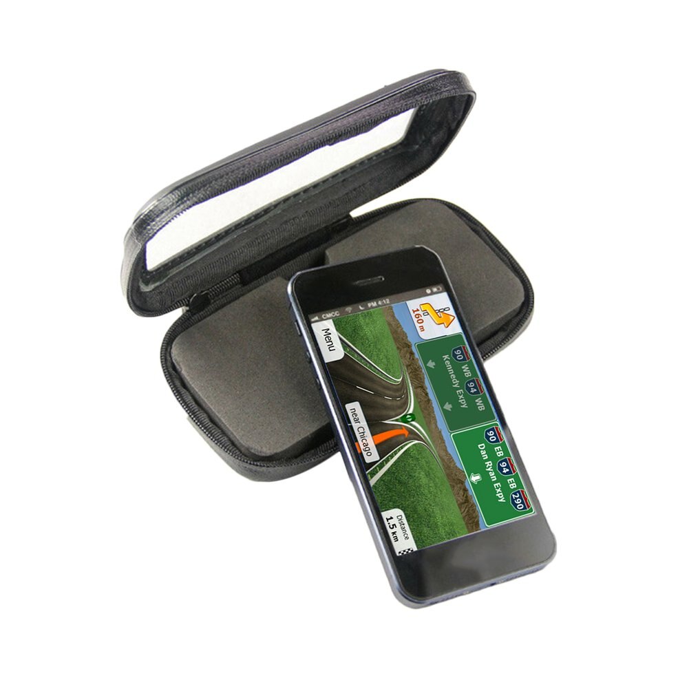 Universal Portable Waterproof Outdoor Vehicles Motorcycle Bike Mobile Phone GPS Navigation Case Holder Rack Bracket
