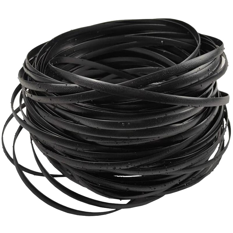 Rattan intrecciato, materiale di riparazione in vimini di plastica per sedia da giardino tavolo nero mobili da giardino cestino portaoggetti tessuto a mano fai-da-te: Default Title