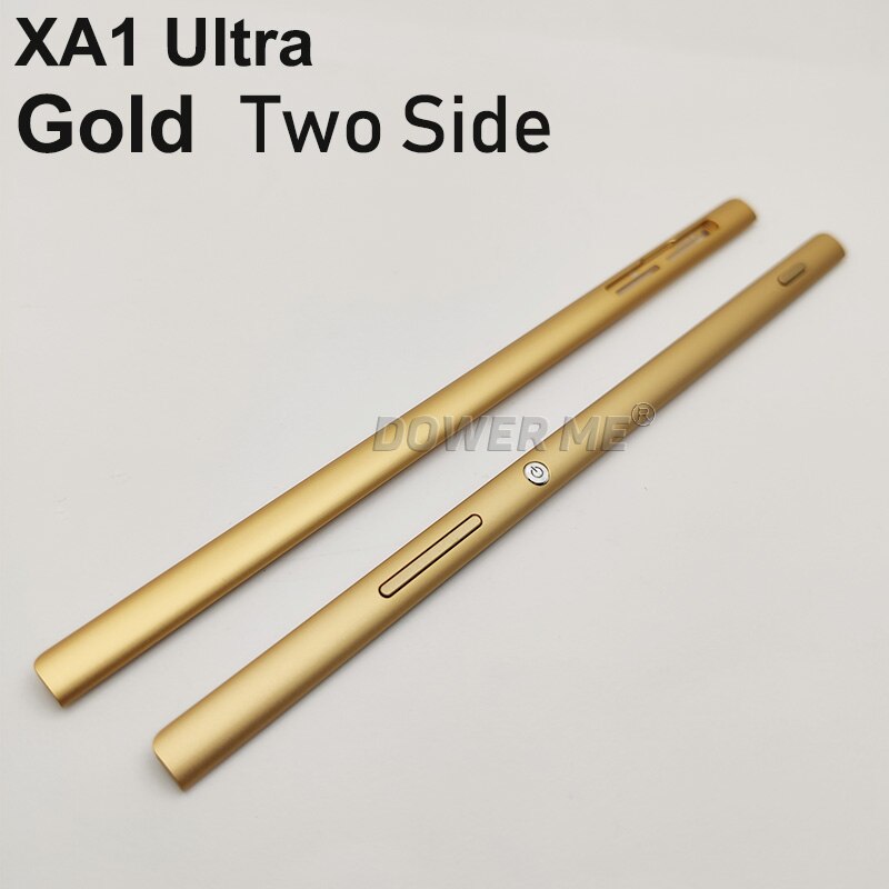 Dower Me Midden Frame Chassis Bezel Met Metal Side Deel En Bottons Lijm Voor Sony Xperia XA1 Ultra G3221 G3212 g3226 XA1U: Two Sides  Gold