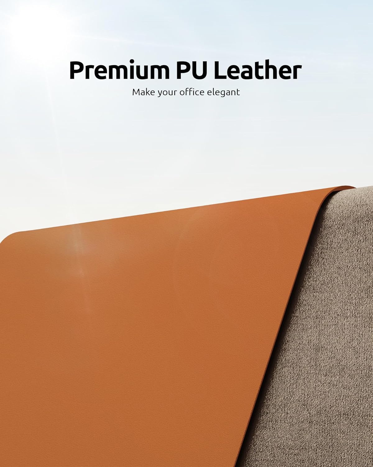 Tapis de bureau, protecteur de tapis de bureau en cuir, grand tapis de souris, buvard de bureau imperméable en cuir PU antidérapant, tapis de bureau pour ordinateur portable