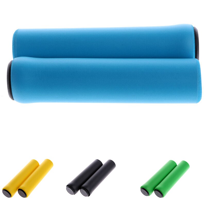 1 Pair Bicycleb Grip Handlebar Protector Cover Anti-Skid Shock-Absorbing Mtb Bicycle Ultra Light Silicone Material Handlebar