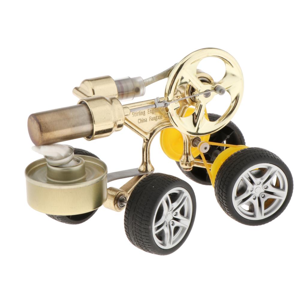 Mini Motor- retro Stirling Motor- Auto Modell Bausatz Dampf Physik Wissenschaft Spielzeug Requisiten
