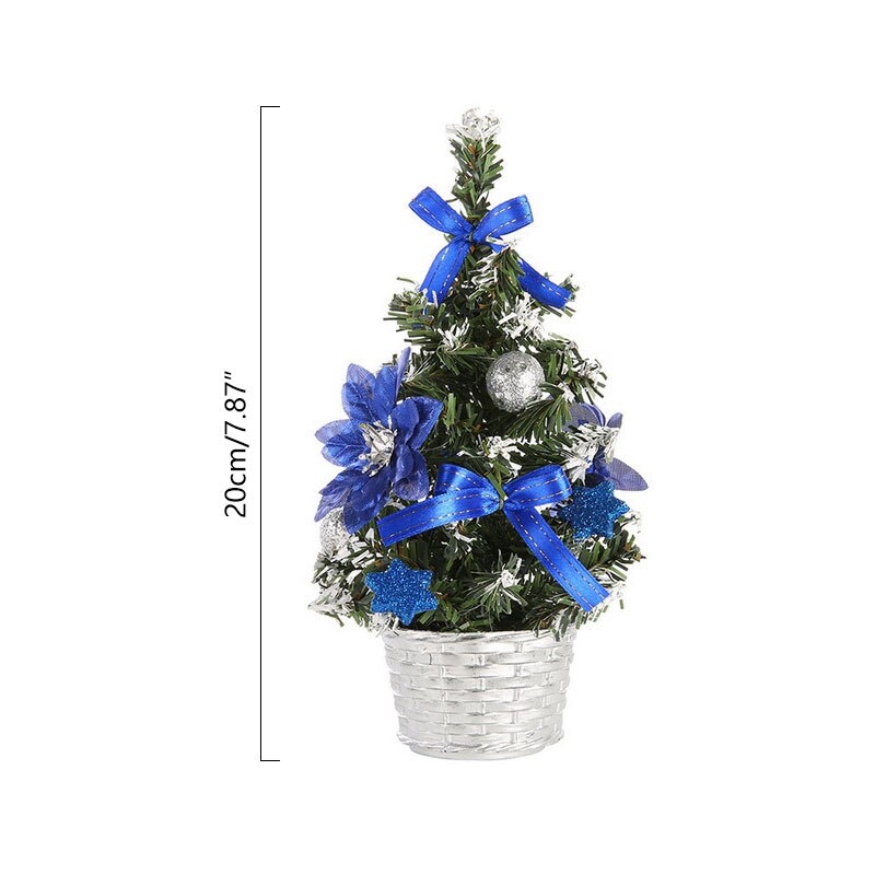 Mini Christmas Tree Desk Table Decoration Cute Xmas Artificial Home Decor Ornaments Children