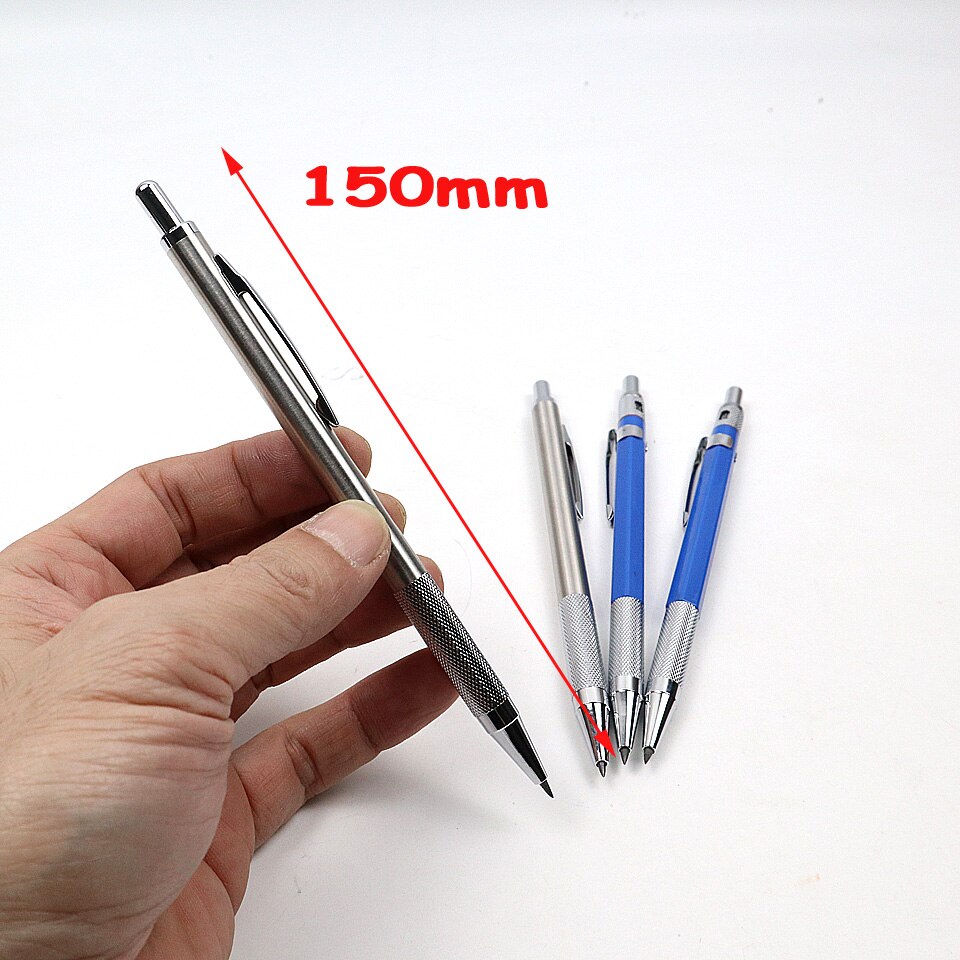 Metal Mechanical Pencil 2.0 Sketch Drawing Automatic Pencil Send 2 Pencil lead 2B For School Office Stationery