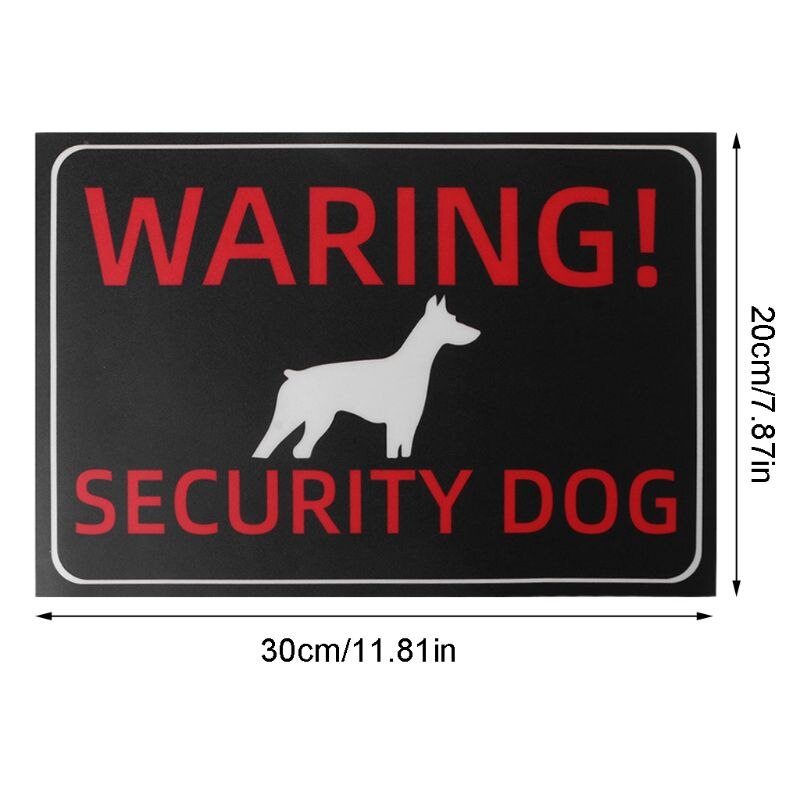 Indoor Outdoor Lijm Waarschuwing Security Hond Beware Van Hond Teken Gates Stickers X3UF