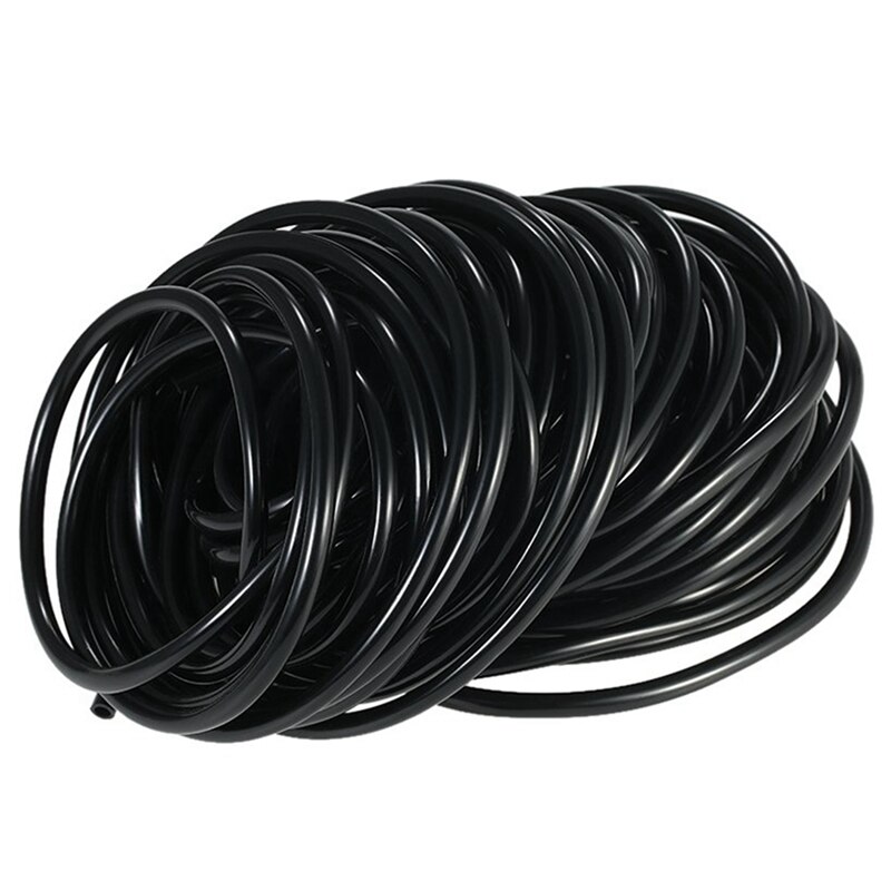 4 / 7Mm Sprinkler System Laying Tube Irrigation Pipe 20M With 130 Pcs 10Cm Plastic Plants Nursery Seed Starting Pots