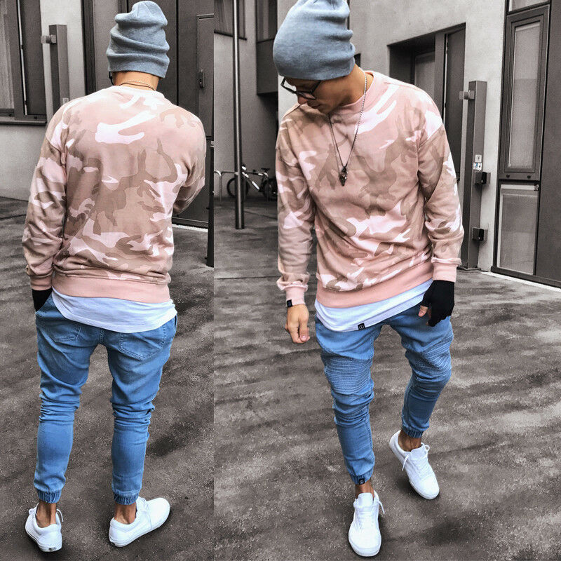 hommes déchiré jean moulant détruit effiloché mince coupe ajustée Stretch Denim pantalon fermeture éclair détruit effiloché jean mince Denim
