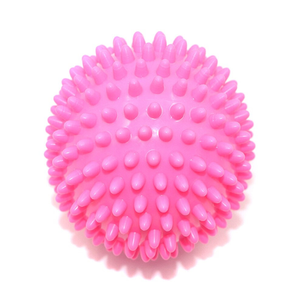 Durable PVC Spiky Massage Ball Trigger Point Sport Massage Ball Roller Pain Relief for Body Yoga Fitness Pilates Muscle Foot: rose red  9cm